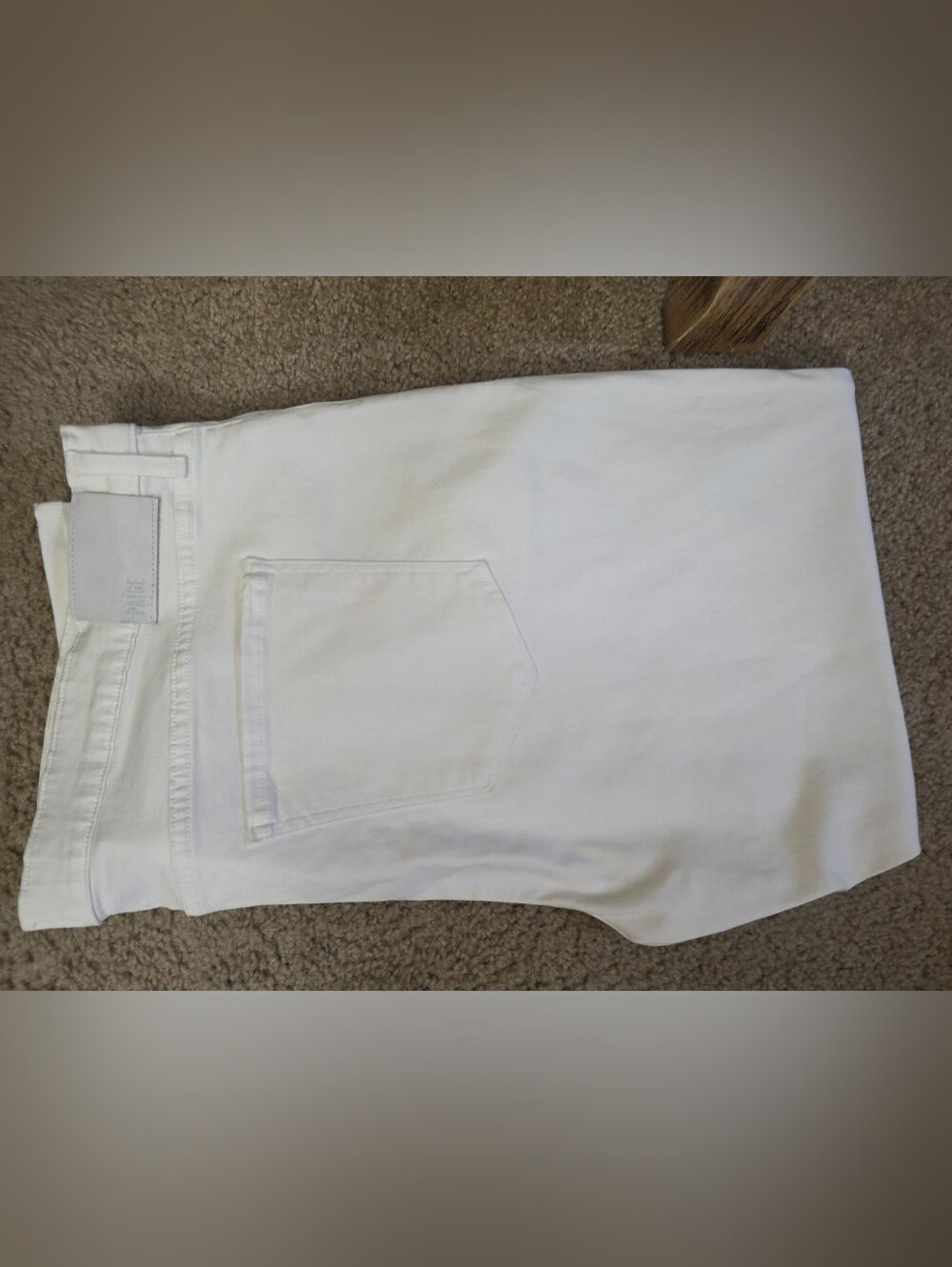 C015 PAIGE Lennox Men's Jeans 44x30 White New Without Tags